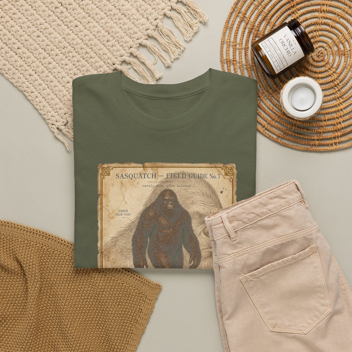 Sasquatch Species Study T-Shirt - Vintage Museum Field Guide Graphic Tee