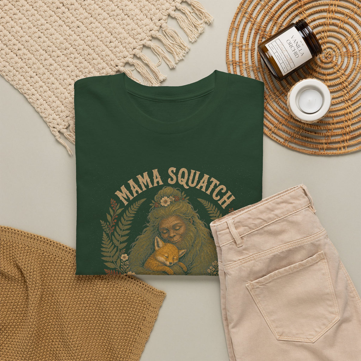 Mama Squatch T-Shirt – Wild At Heart Gentle In The Woods Bigfoot Tee
