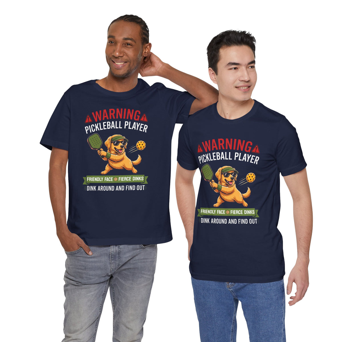 Golden Retriever Pickleball T-Shirt - Dink Around And Find Out Funny Dog Shirt