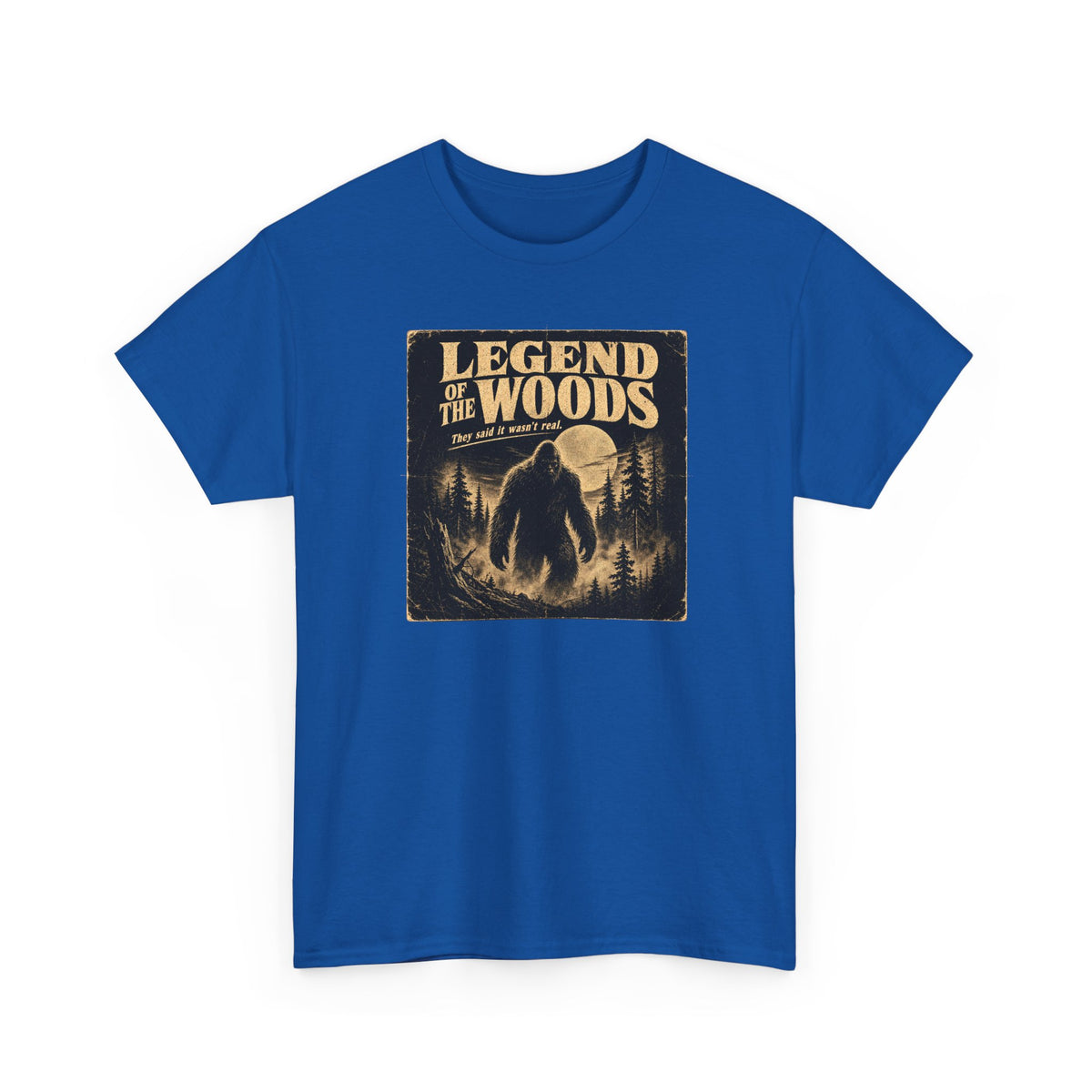 Legend Of The Woods T-Shirt - Retro B-Movie Horror Bigfoot Poster Tee