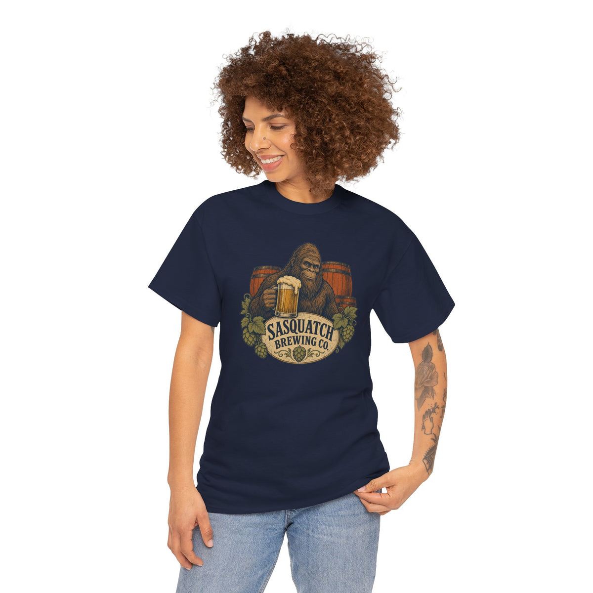 Sasquatch Brewing Co. T-Shirt - Vintage Bigfoot Craft Beer Graphic Tee