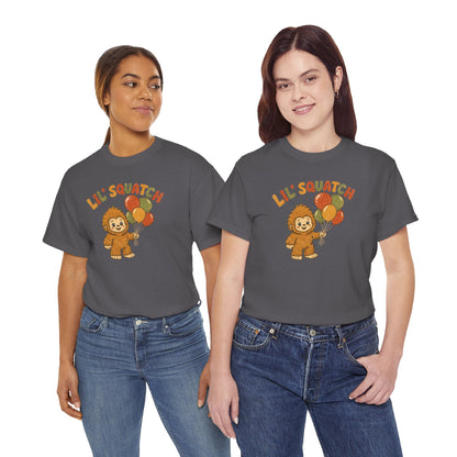 Lil' Squatch Birthday T-Shirt – Cute Baby Bigfoot Balloon Tee for Kids