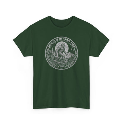 Bigfoot Is My Spirit Animal T-Shirt - Wild & Unbothered Graphic Tee