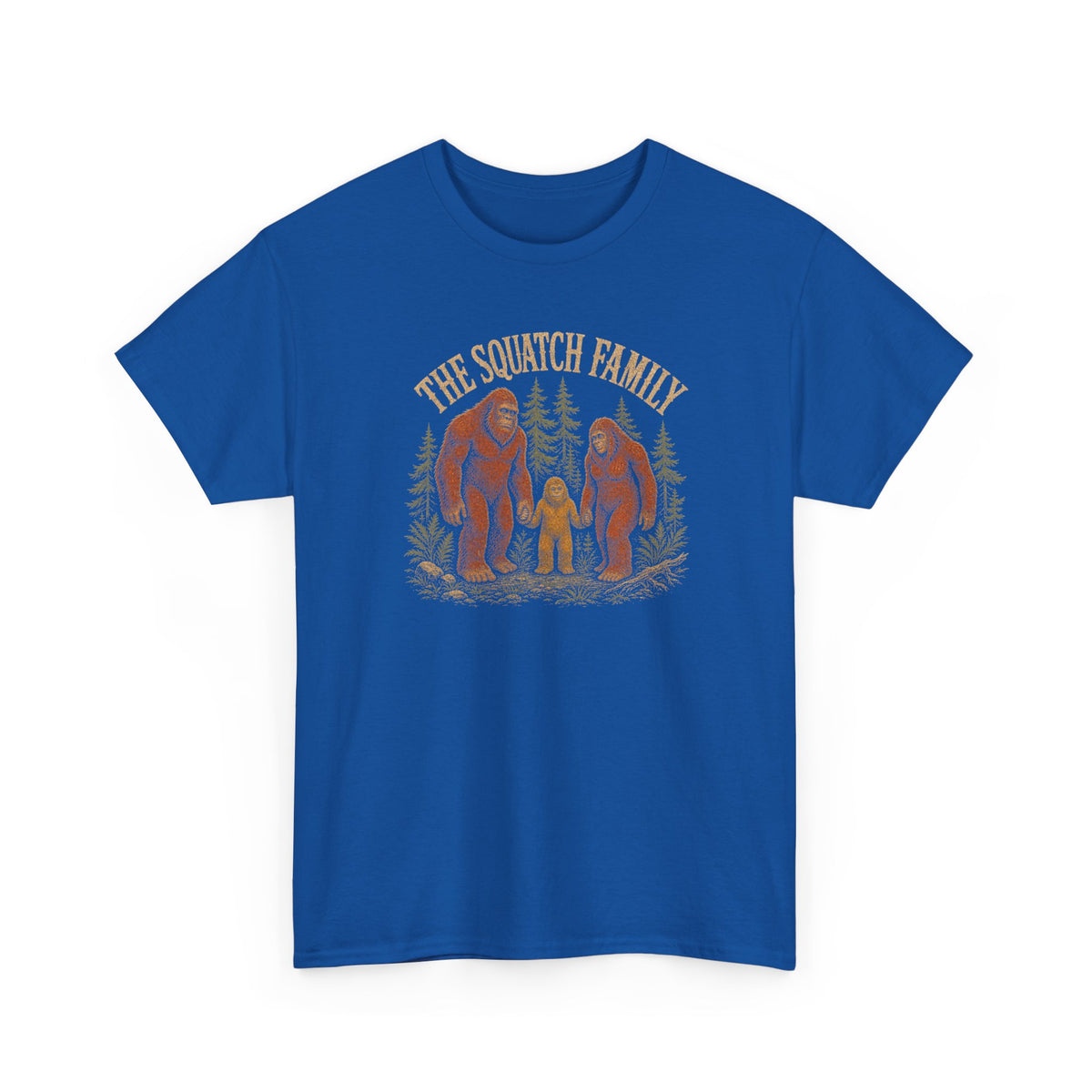 The Squatch Family T-Shirt - Vintage Bigfoot Family Graphic Tee
