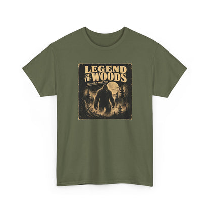 Legend Of The Woods T-Shirt - Retro B-Movie Horror Bigfoot Poster Tee