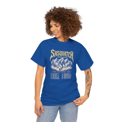 Sasquatch World Tour T-Shirt - Vintage Bootleg Band Tee Bigfoot Graphic