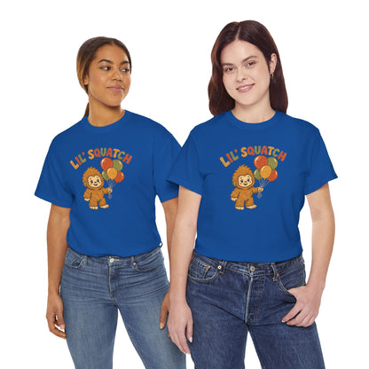 Lil' Squatch Birthday T-Shirt – Cute Baby Bigfoot Balloon Tee for Kids