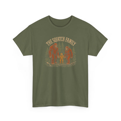 The Squatch Family T-Shirt - Vintage Bigfoot Family Graphic Tee