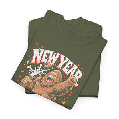 New Year Same Squatch T-Shirt - Funny Bigfoot New Year's Graphic Tee