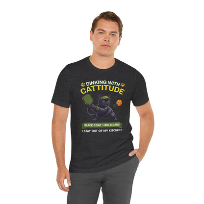 Bombay Cat Pickleball T-Shirt - Dinking With Cattitude Funny Shirt
