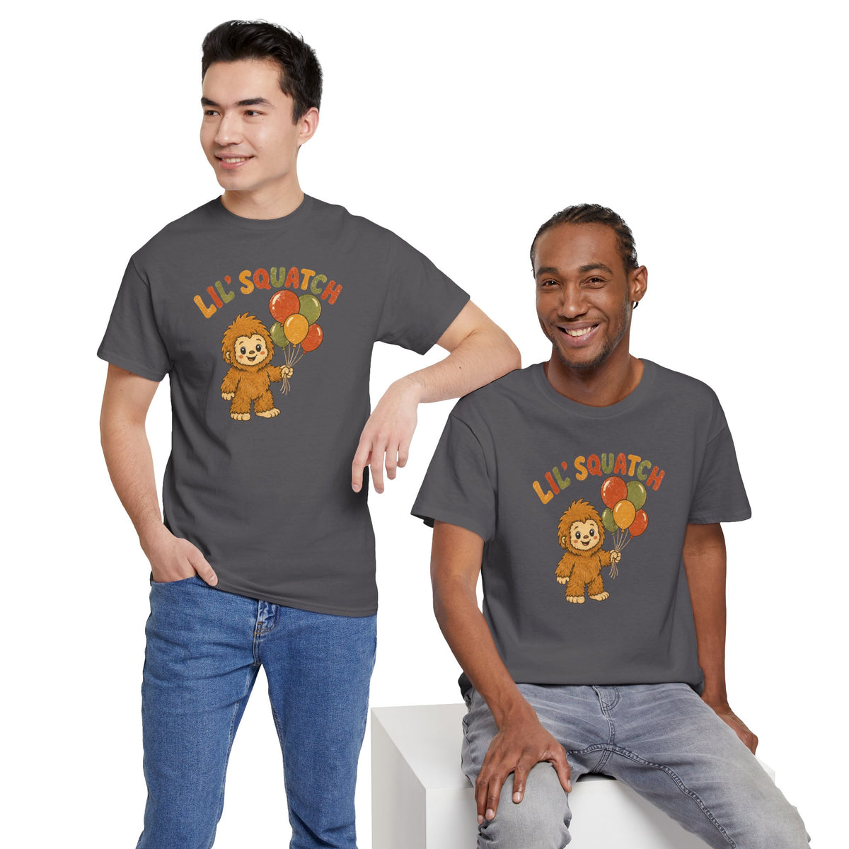 Lil' Squatch Birthday T-Shirt – Cute Baby Bigfoot Balloon Tee for Kids
