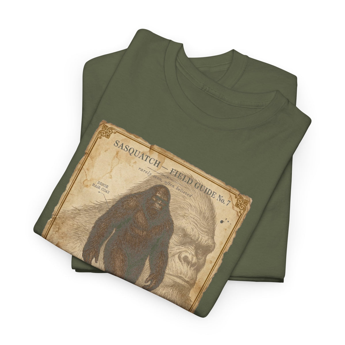 Sasquatch Species Study T-Shirt - Vintage Museum Field Guide Graphic Tee