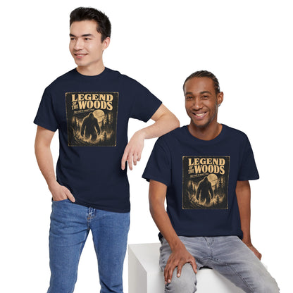 Legend Of The Woods T-Shirt - Retro B-Movie Horror Bigfoot Poster Tee