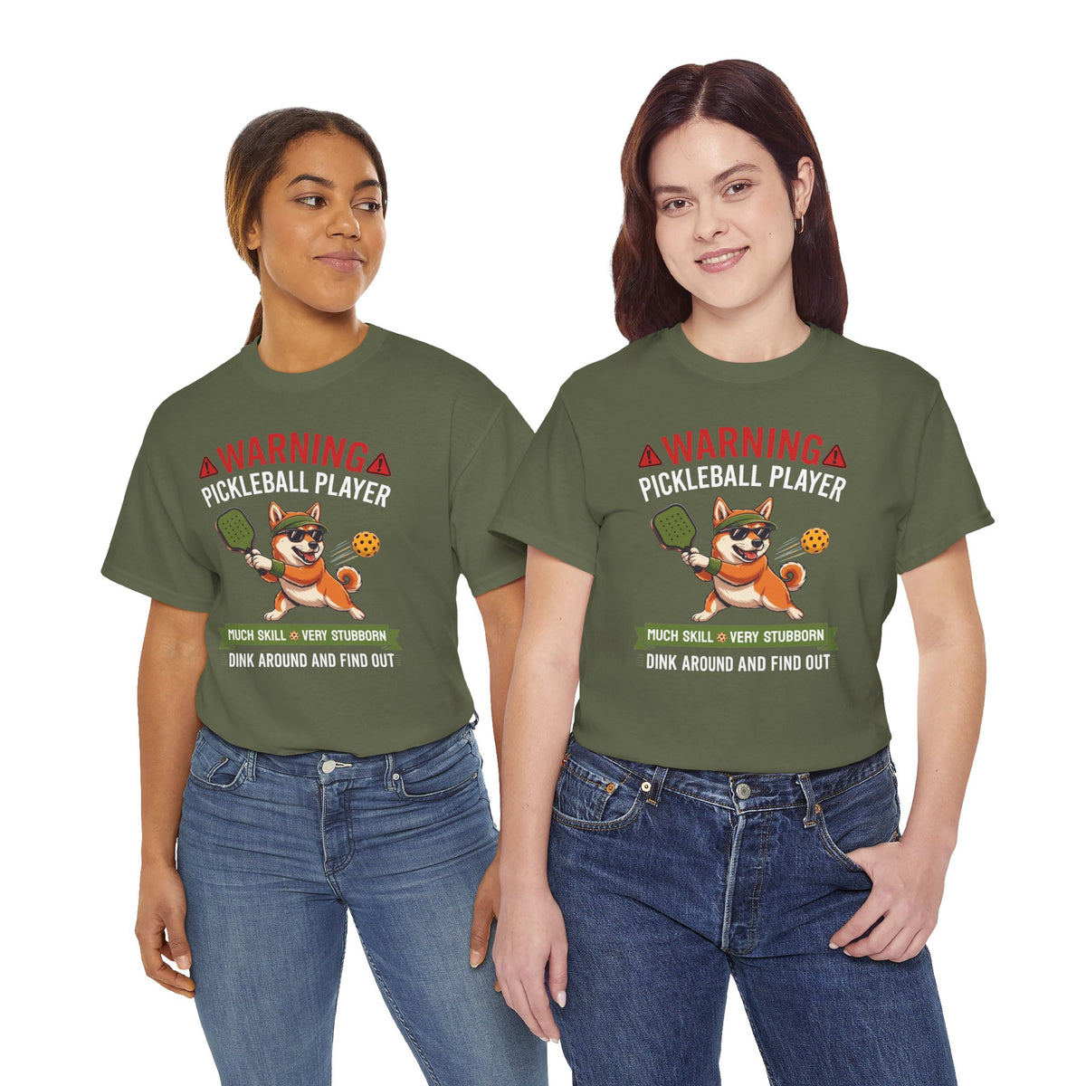 Shiba Inu Dog Pickleball T-Shirt - Dink Around And Find Out Funny Dog Shirt
