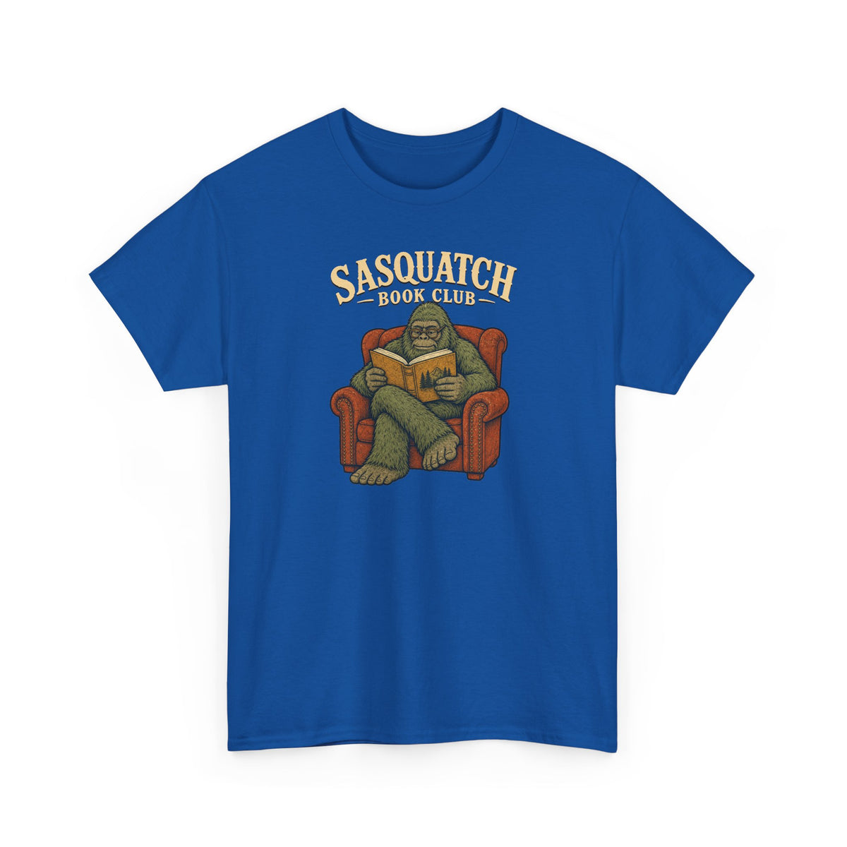 Sasquatch Book Club T-Shirt - Cozy Bigfoot Reading Graphic Tee