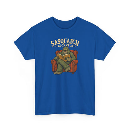 Sasquatch Book Club T-Shirt - Cozy Bigfoot Reading Graphic Tee