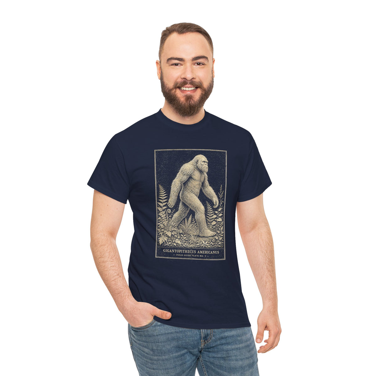 Sasquatch Field Guide T-Shirt - Vintage Naturalist Bigfoot Graphic Tee