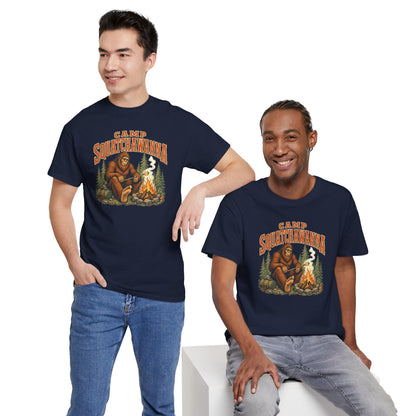 Camp Squatchawanna T-Shirt - Funny Bigfoot Campfire Graphic Tee