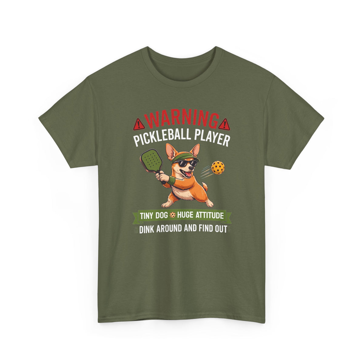 Chihuahua Dog Pickleball T-Shirt - Dink Around And Find Out Funny Dog Shirt