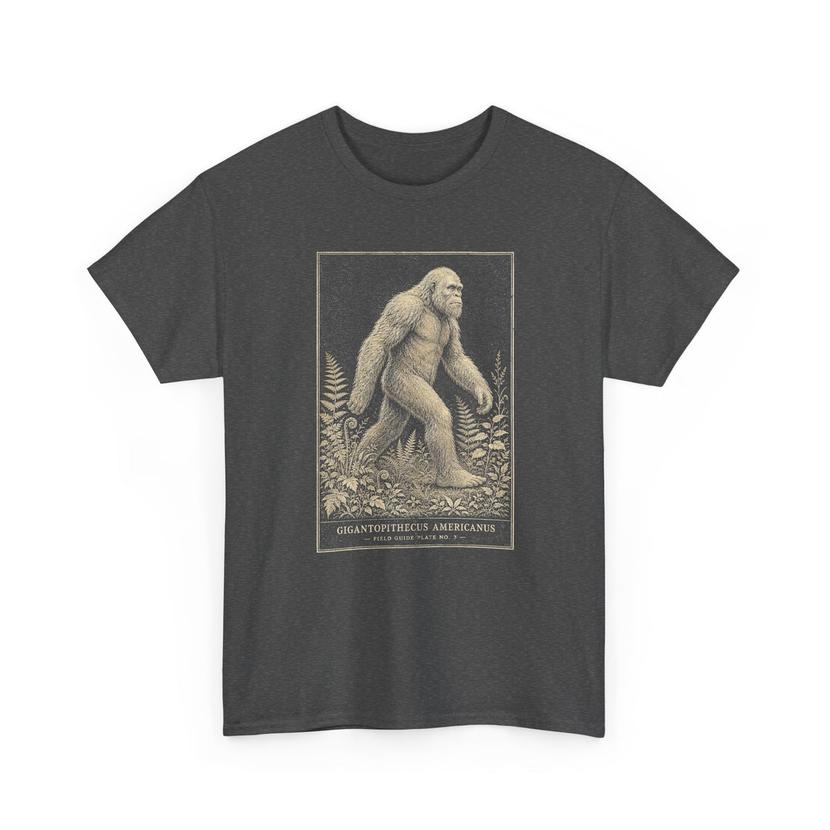 Sasquatch Field Guide T-Shirt - Vintage Naturalist Bigfoot Graphic Tee