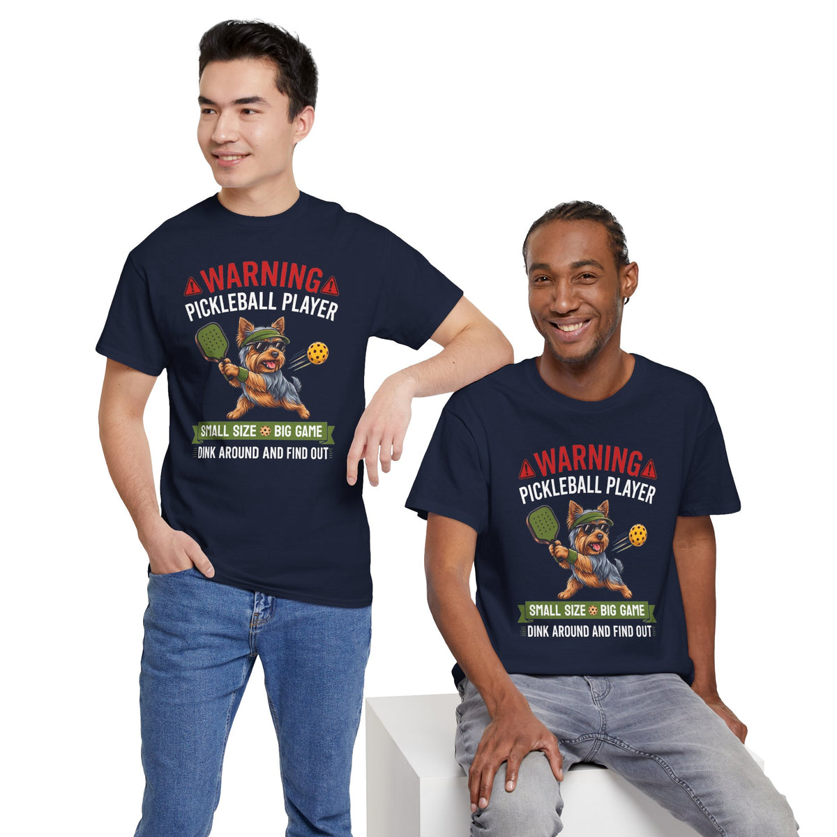 Yorkshire Terrier Dog Pickleball T-Shirt - Dink Around And Find Out Funny Dog Shirt