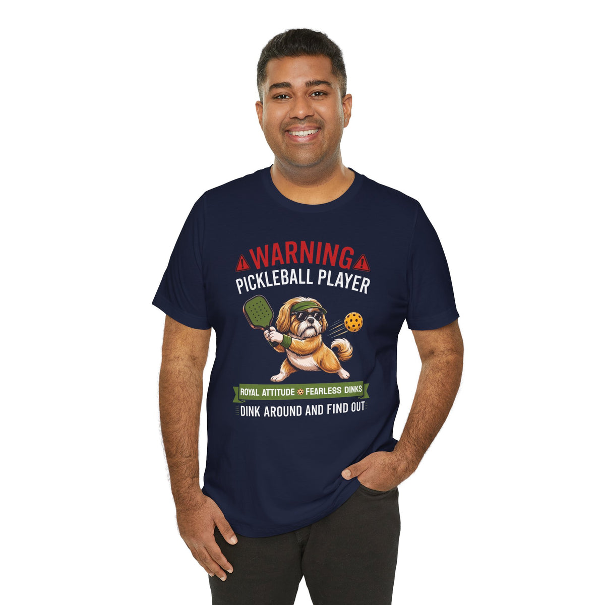 Shih Tzu Pickleball T-Shirt - Dink Around And Find Out Funny Dog Shirt