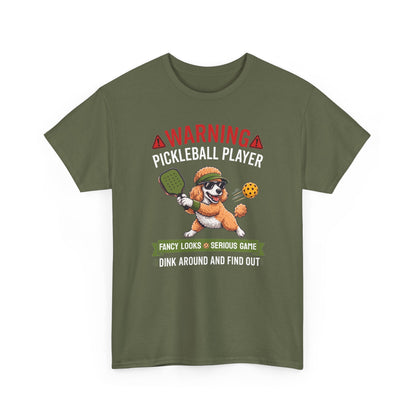 Poodle Dog Pickleball T-Shirt - Dink Around And Find Out Funny Dog Shirt
