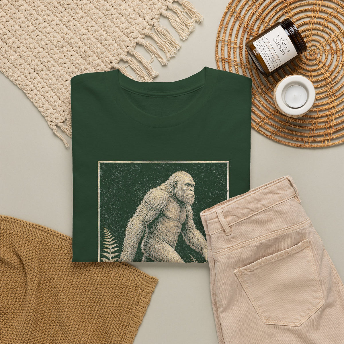 Sasquatch Field Guide T-Shirt - Vintage Naturalist Bigfoot Graphic Tee
