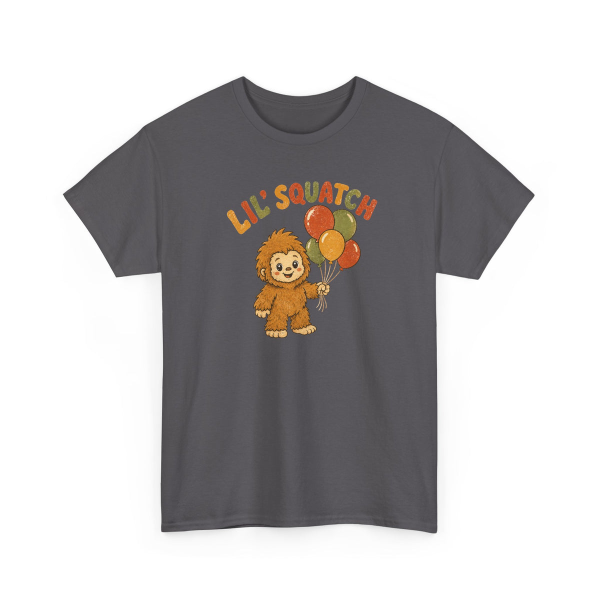 Lil' Squatch Birthday T-Shirt – Cute Baby Bigfoot Balloon Tee for Kids