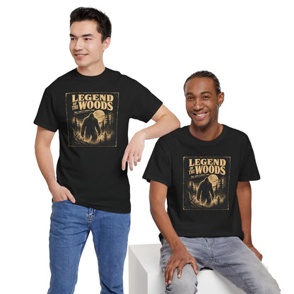 Legend Of The Woods T-Shirt - Retro B-Movie Horror Bigfoot Poster Tee