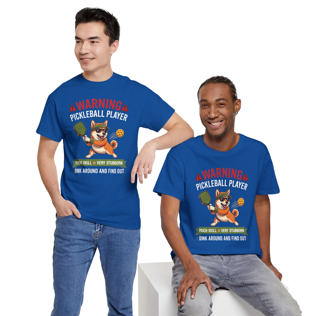 Shiba Inu Dog Pickleball T-Shirt - Dink Around And Find Out Funny Dog Shirt