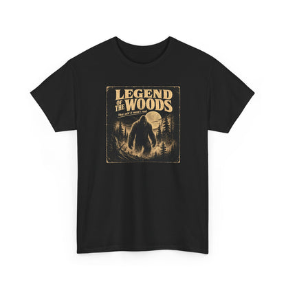 Legend Of The Woods T-Shirt - Retro B-Movie Horror Bigfoot Poster Tee