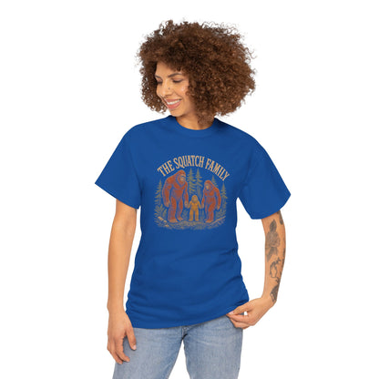 The Squatch Family T-Shirt - Vintage Bigfoot Family Graphic Tee