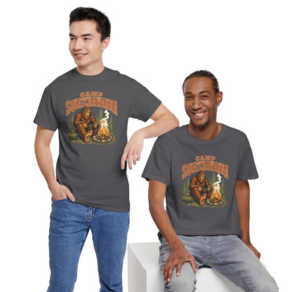 Camp Squatchawanna T-Shirt - Funny Bigfoot Campfire Graphic Tee
