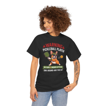 French Bulldog Dog Pickleball T-Shirt - Dink Around And Find Out Funny Dog Shirt