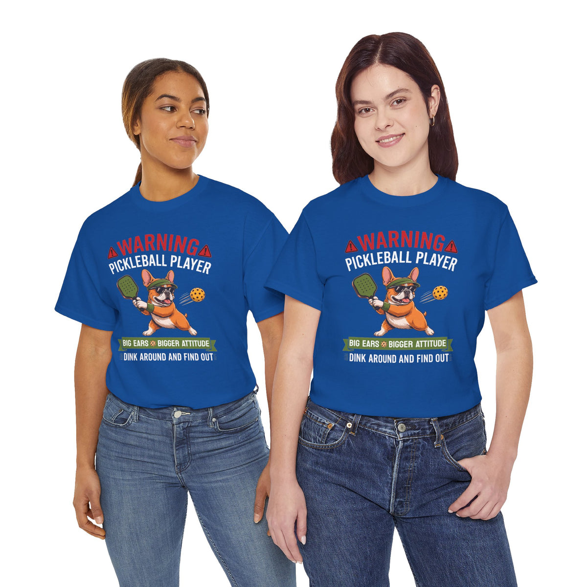 French Bulldog Dog Pickleball T-Shirt - Dink Around And Find Out Funny Dog Shirt