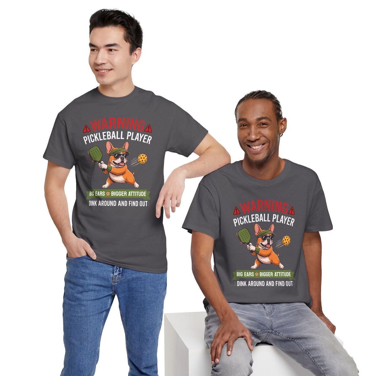 French Bulldog Dog Pickleball T-Shirt - Dink Around And Find Out Funny Dog Shirt