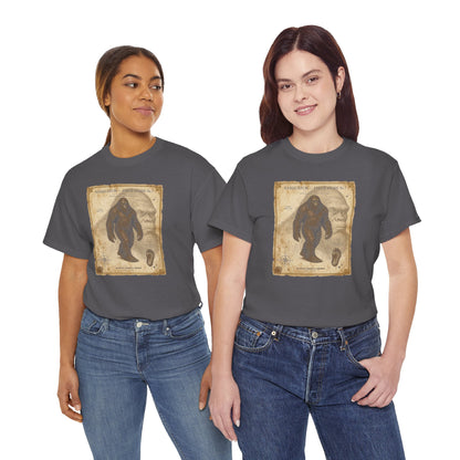 Sasquatch Species Study T-Shirt - Vintage Museum Field Guide Graphic Tee