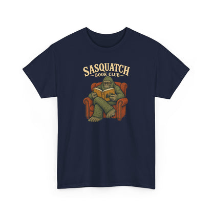 Sasquatch Book Club T-Shirt - Cozy Bigfoot Reading Graphic Tee