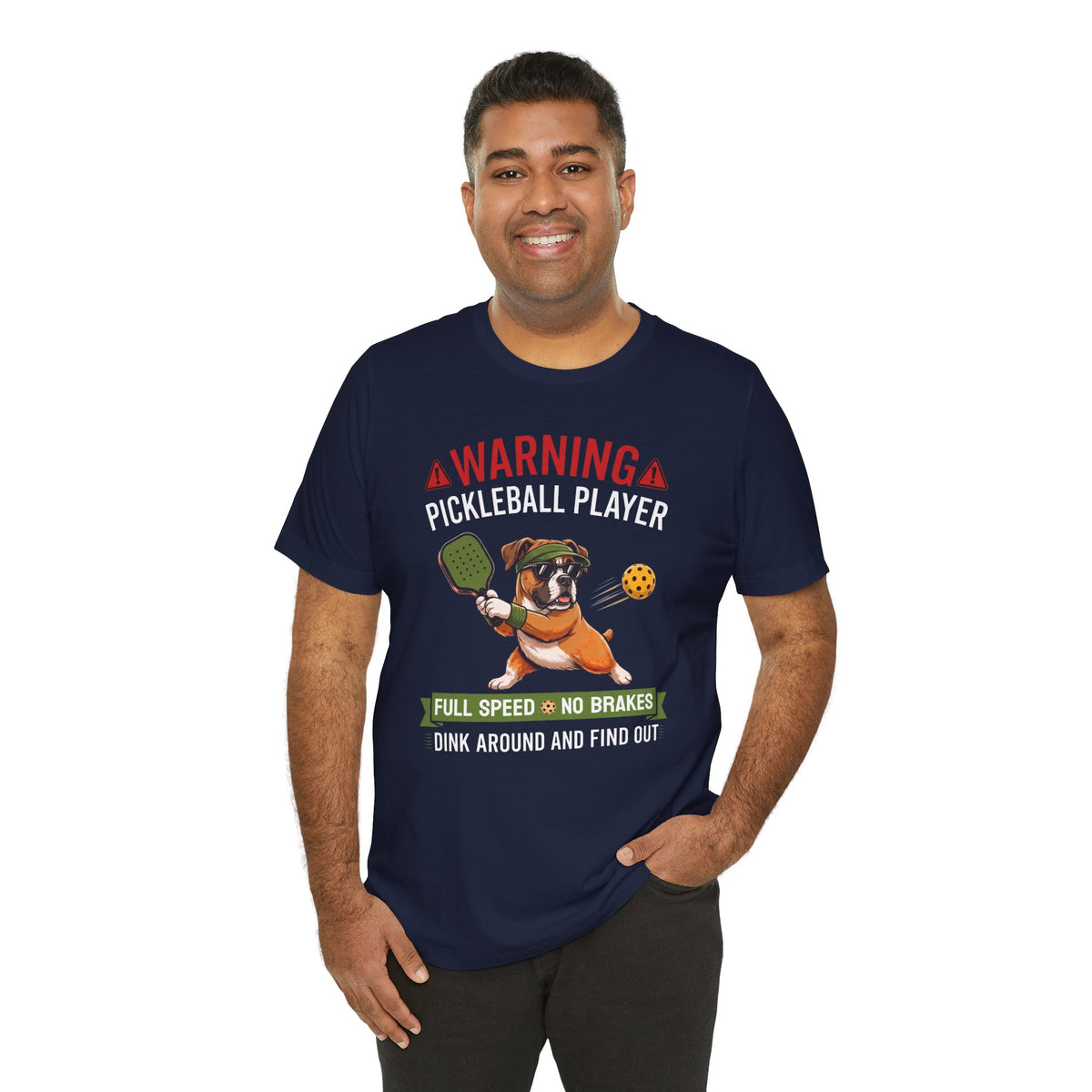 Boxer Pickleball T-Shirt - Dink Around And Find Out Funny Dog Shirt
