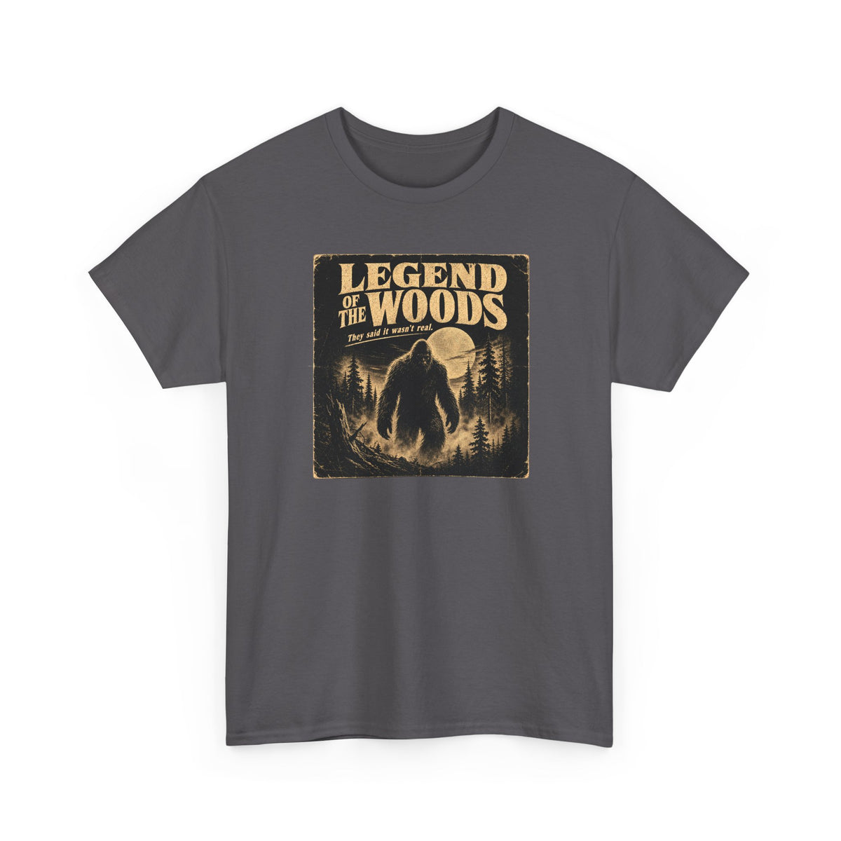Legend Of The Woods T-Shirt - Retro B-Movie Horror Bigfoot Poster Tee