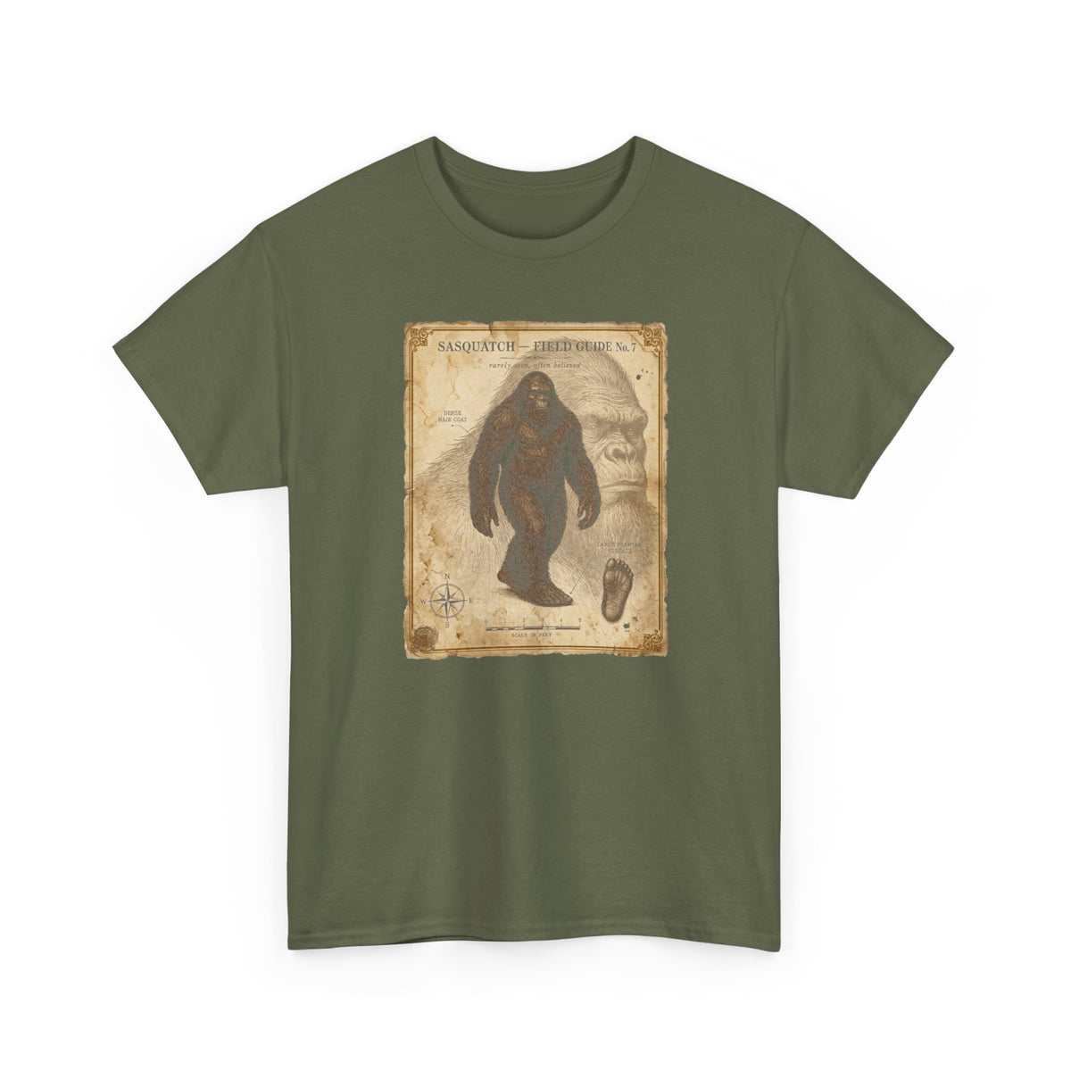Sasquatch Species Study T-Shirt - Vintage Museum Field Guide Graphic Tee