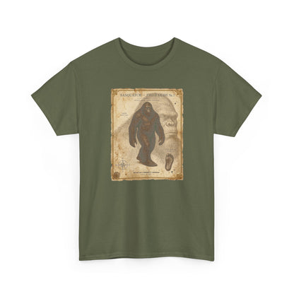 Sasquatch Species Study T-Shirt - Vintage Museum Field Guide Graphic Tee