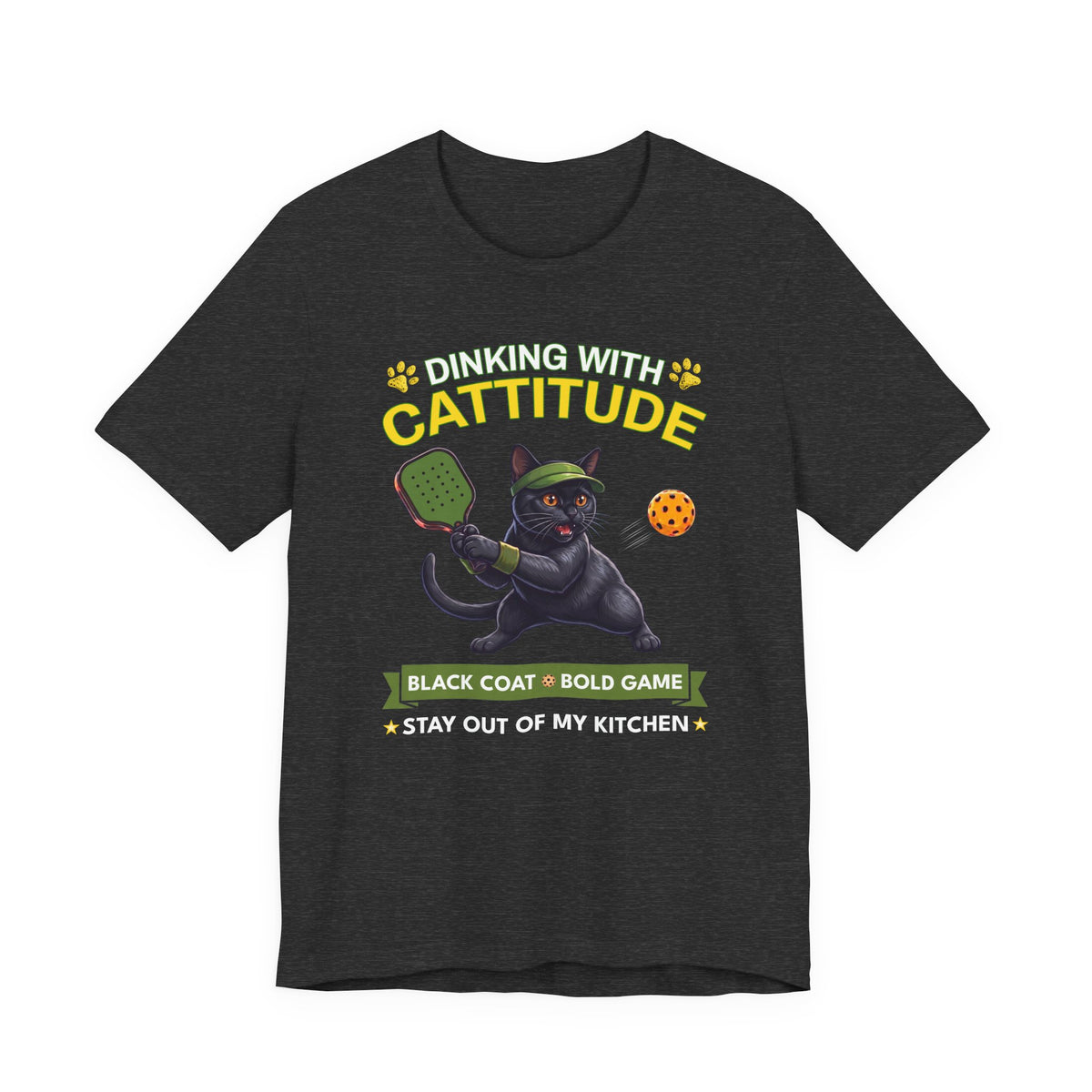 Bombay Cat Pickleball T-Shirt - Dinking With Cattitude Funny Shirt