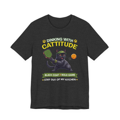 Bombay Cat Pickleball T-Shirt - Dinking With Cattitude Funny Shirt