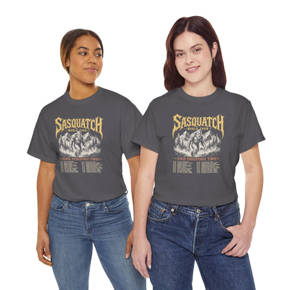 Sasquatch World Tour T-Shirt - Vintage Bootleg Band Tee Bigfoot Graphic