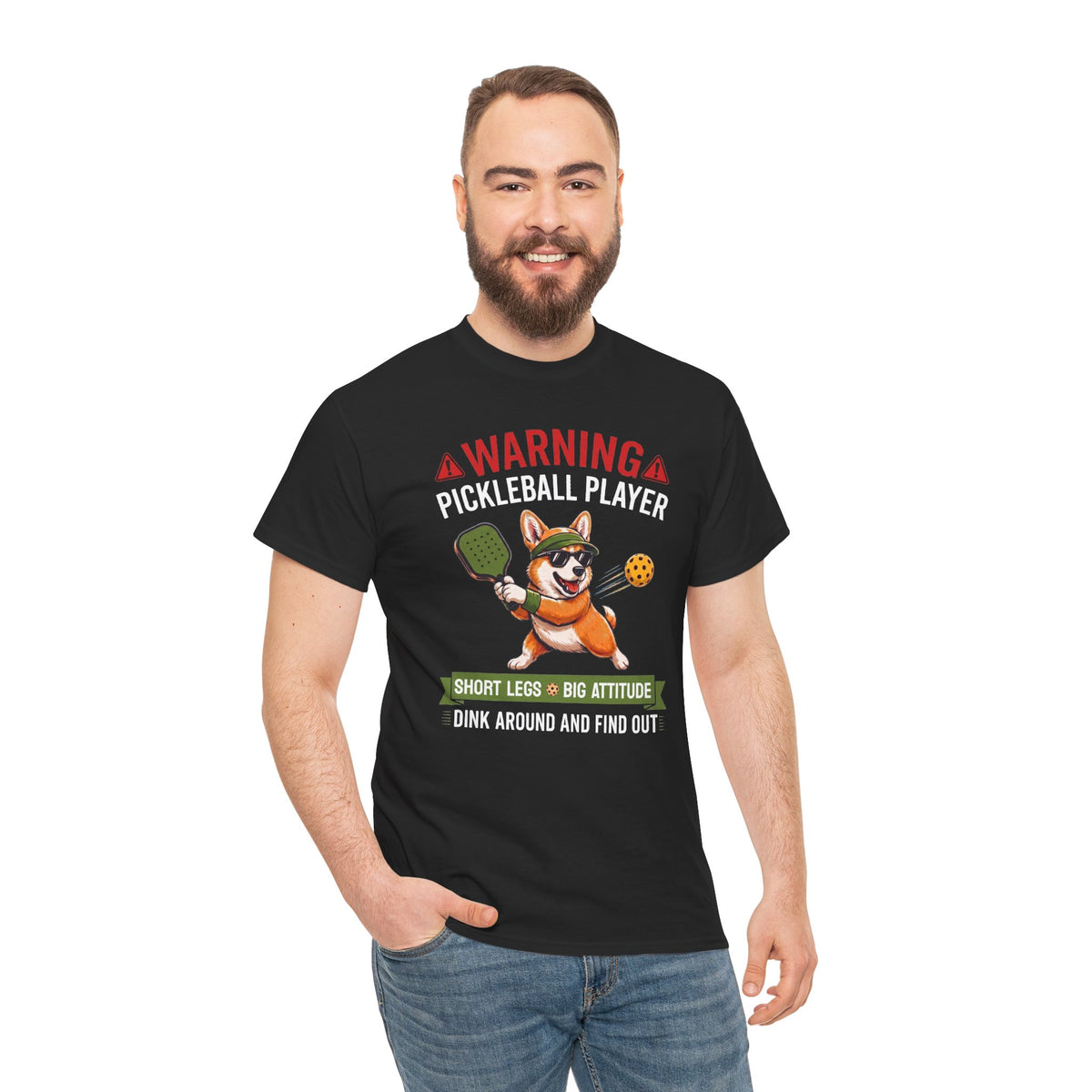 Corgi Pickleball T-Shirt - Dink Around And Find Out Funny Dog Shirt