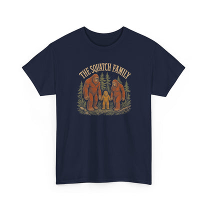 The Squatch Family T-Shirt - Vintage Bigfoot Family Graphic Tee