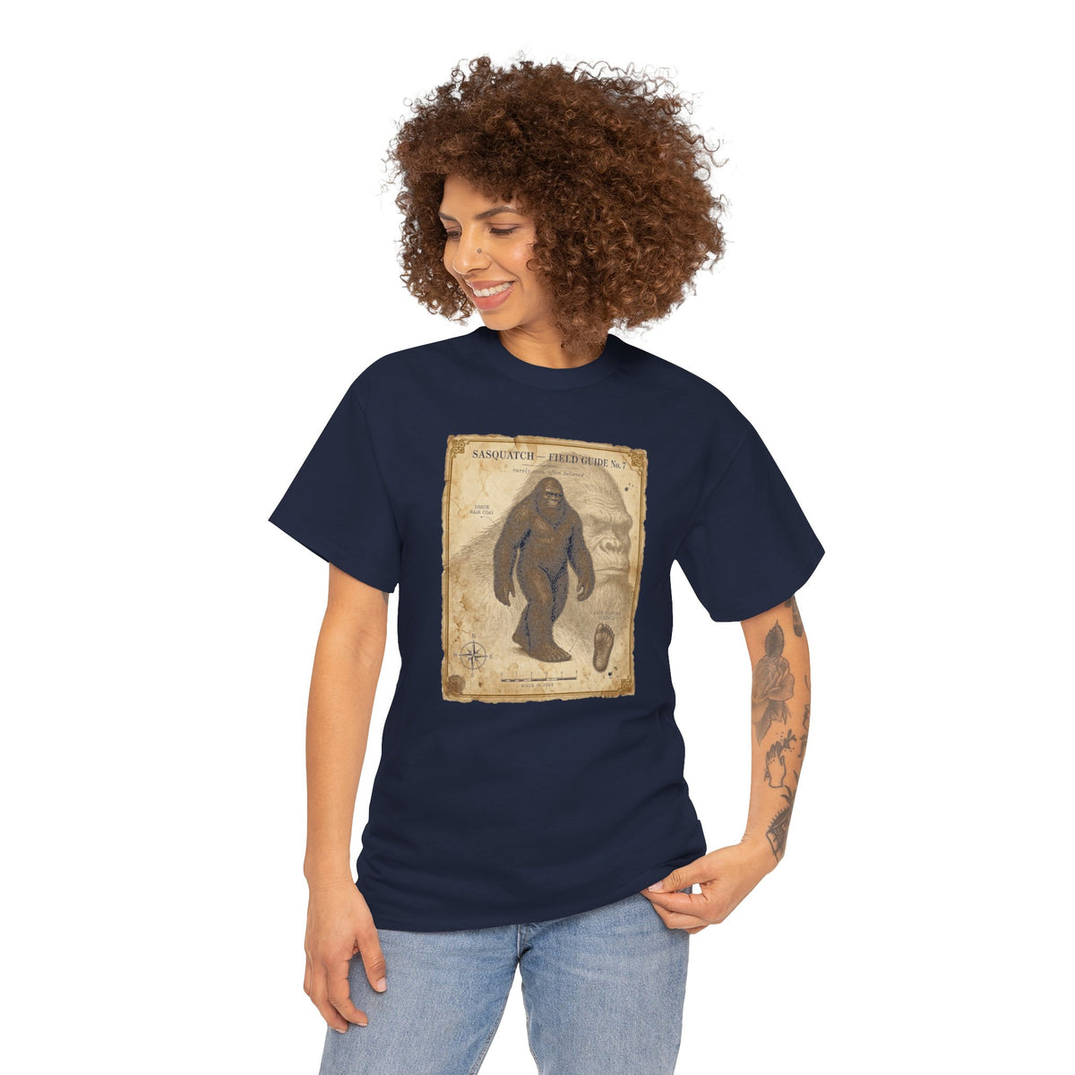 Sasquatch Species Study T-Shirt - Vintage Museum Field Guide Graphic Tee