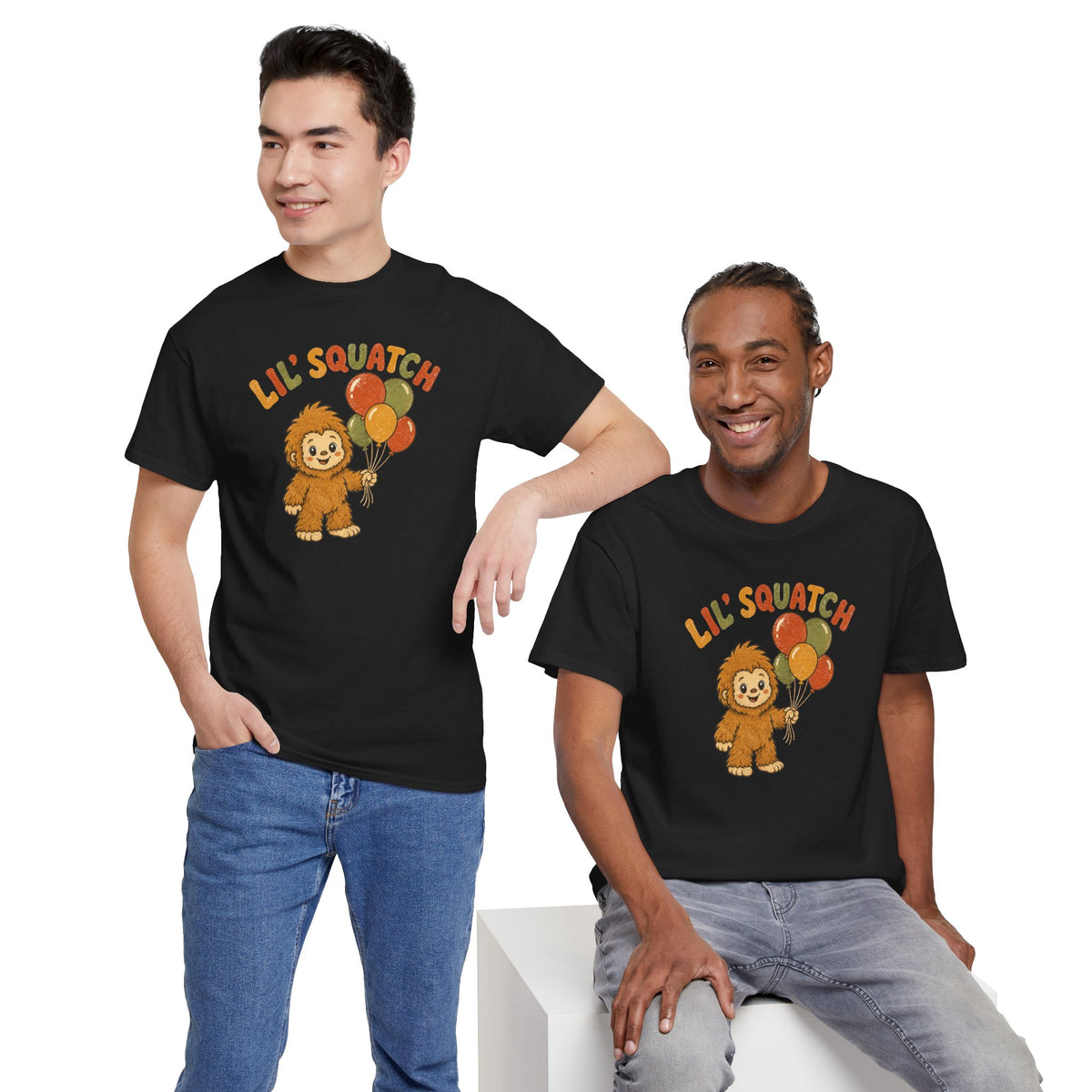 Lil' Squatch Birthday T-Shirt – Cute Baby Bigfoot Balloon Tee for Kids